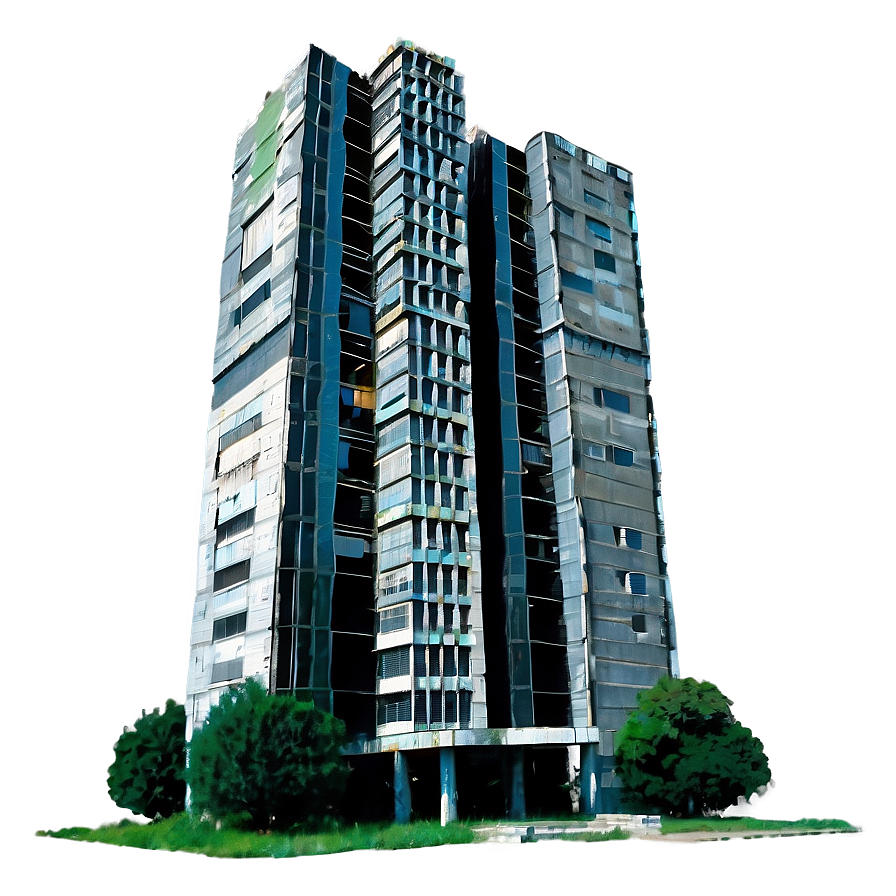 Dilapidated Skyscraper Png Kdu PNG Image