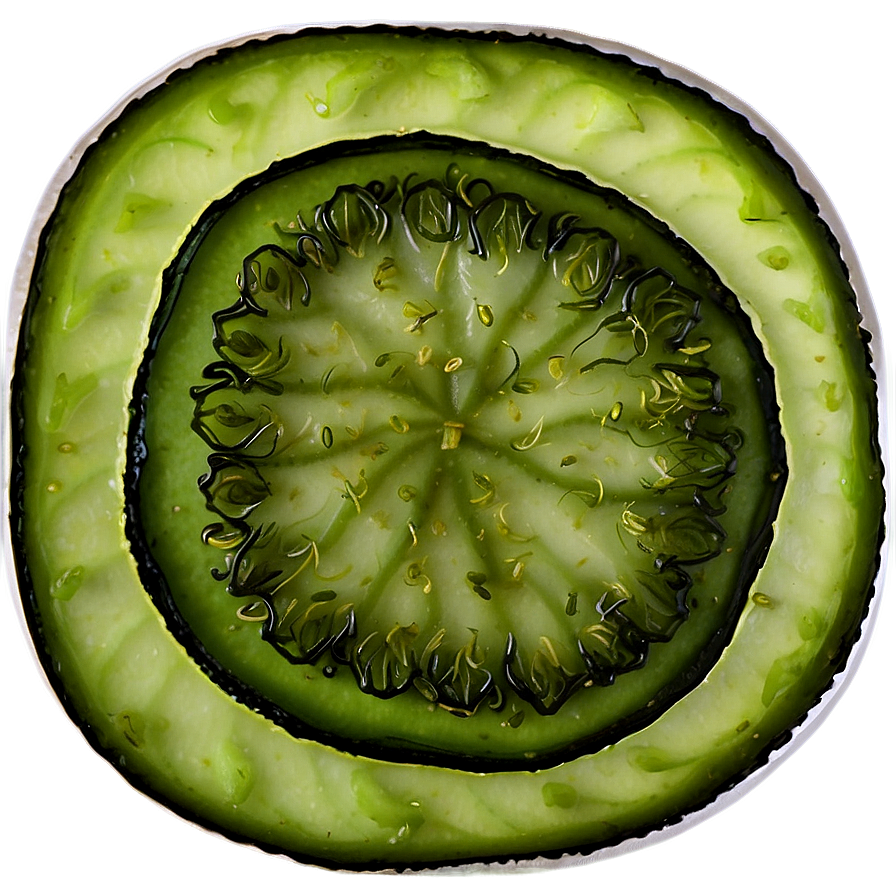 Dill Pickle Slice Top View Png 06272024 PNG Image