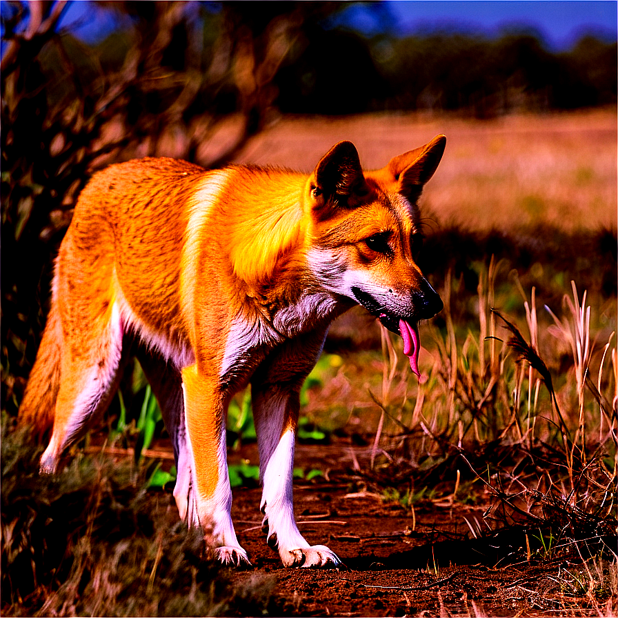 Dingo Habitat Scene Png 94 PNG Image