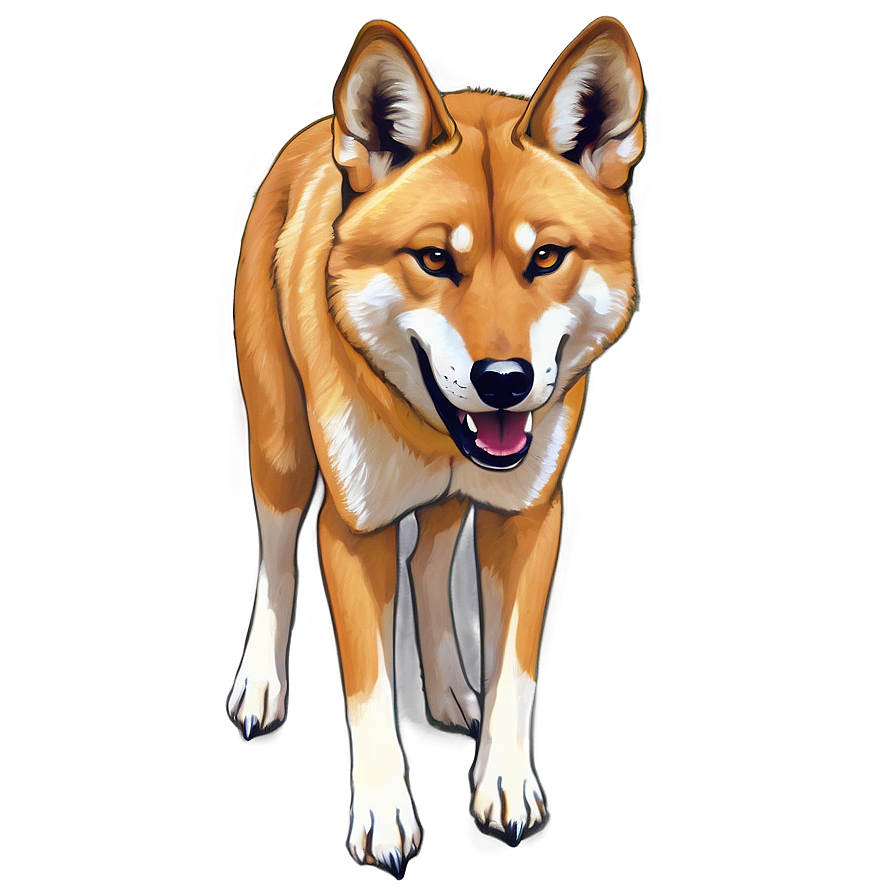 Dingo Illustration Png Vrp5 PNG Image