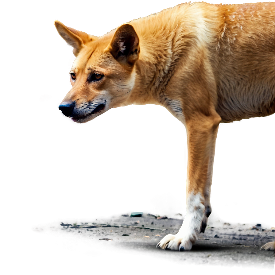 Dingo In Brushland Png Fkk PNG Image