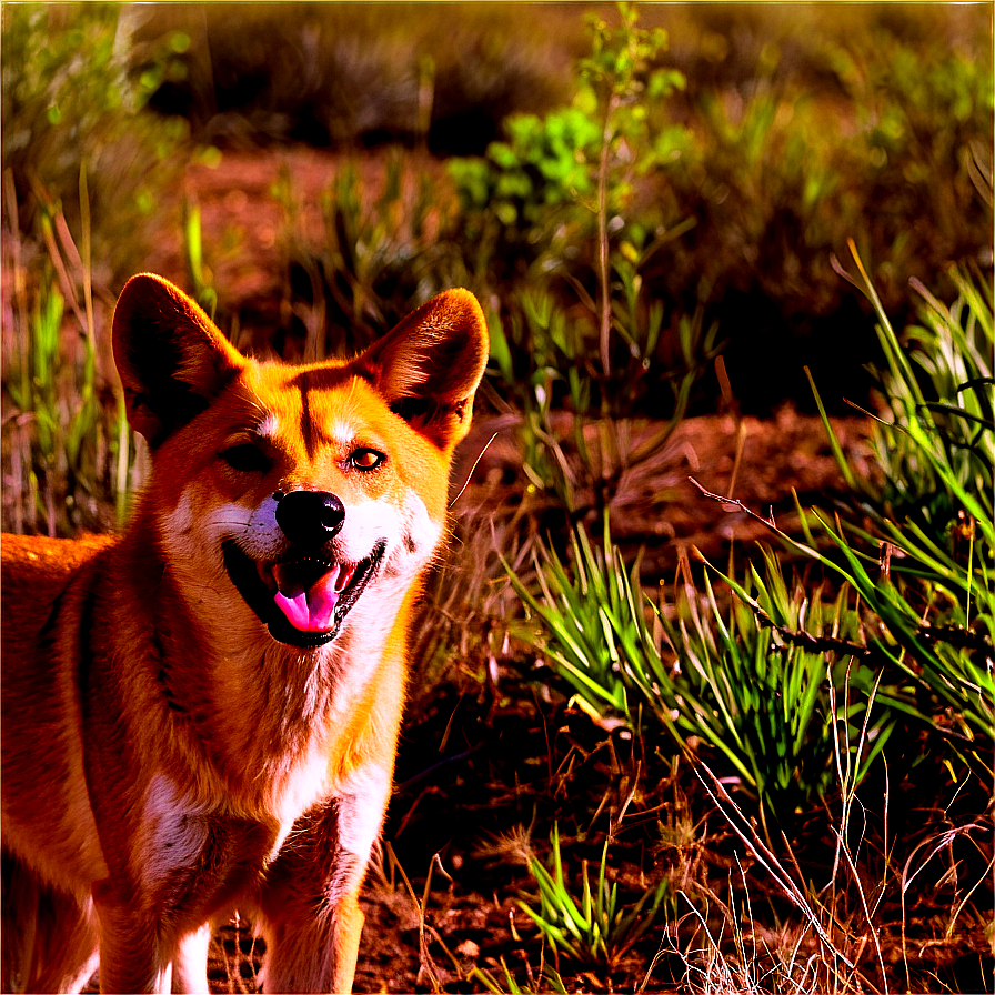 Dingo In Brushland Png Jja27 PNG Image