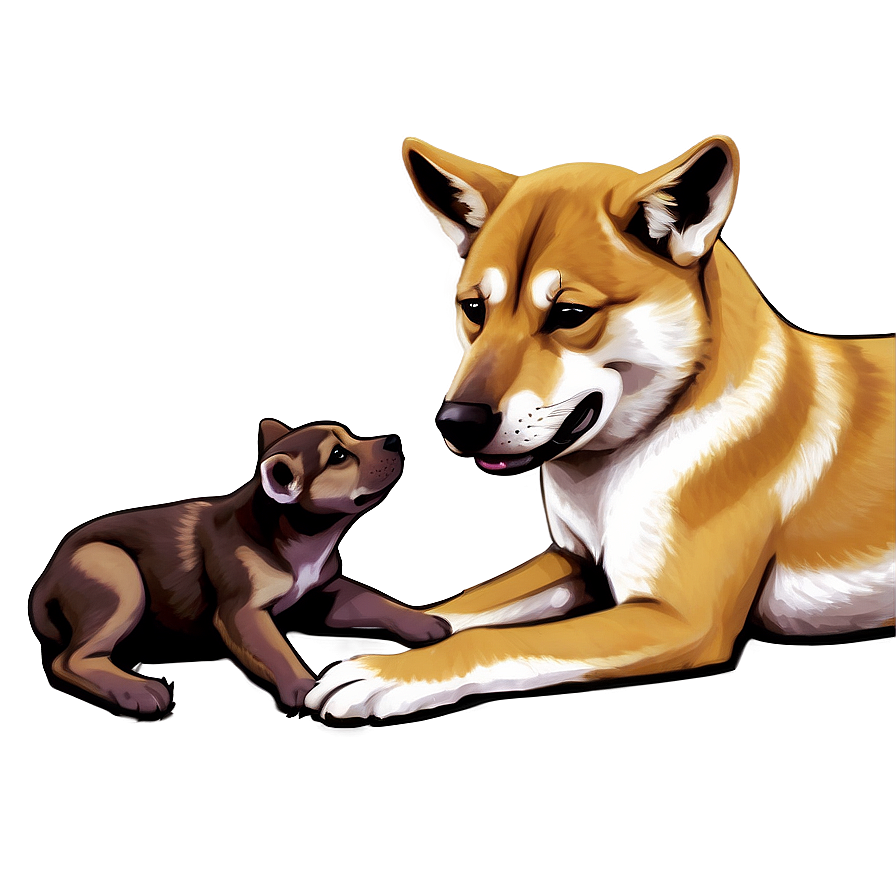 Dingo With Puppies Png 06202024 PNG Image