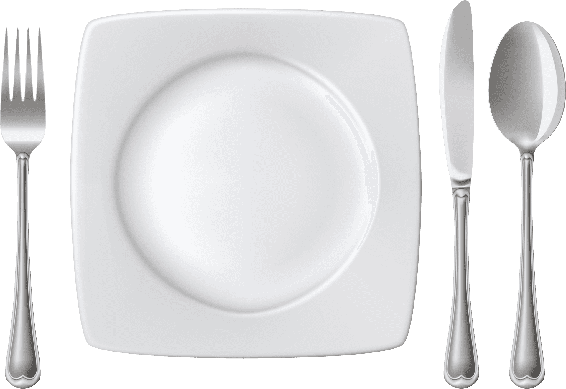 Dining Set Layout PNG Image