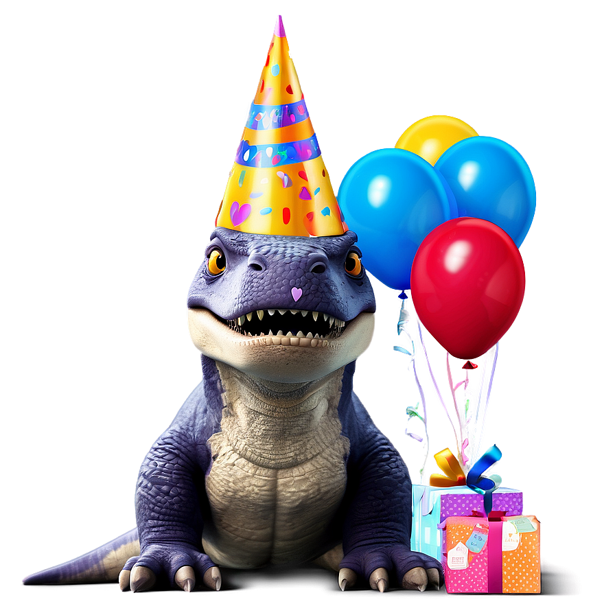 Dino Birthday Celebration Png 06122024 PNG Image