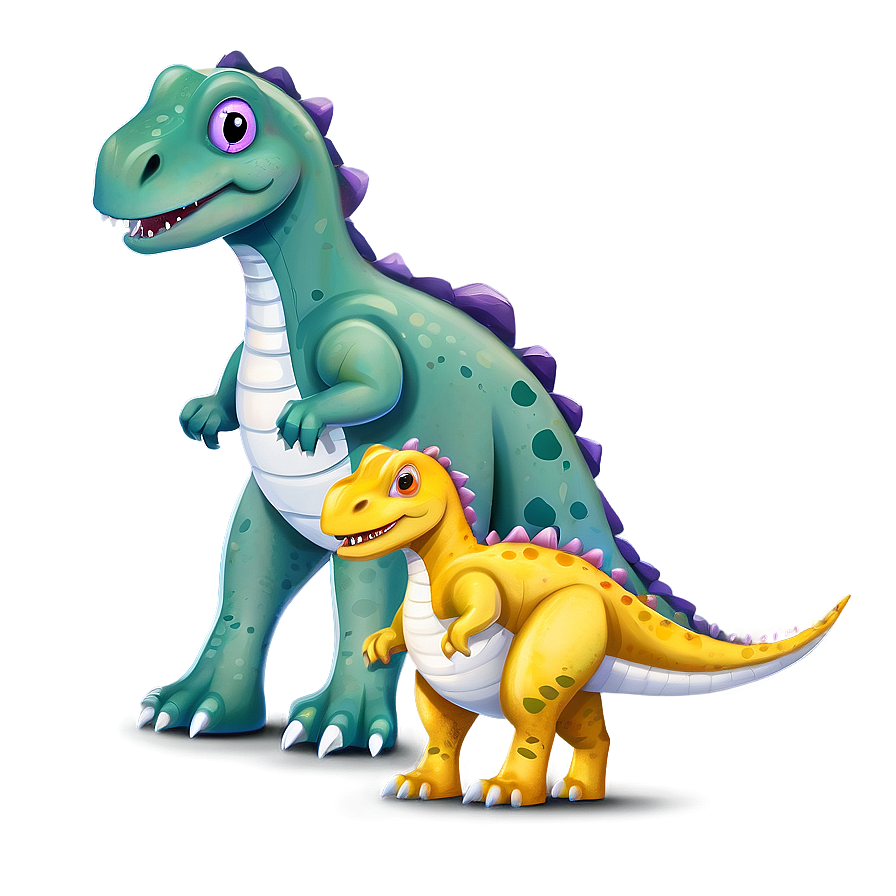 Dino Family Illustration Png Tmk19 PNG Image