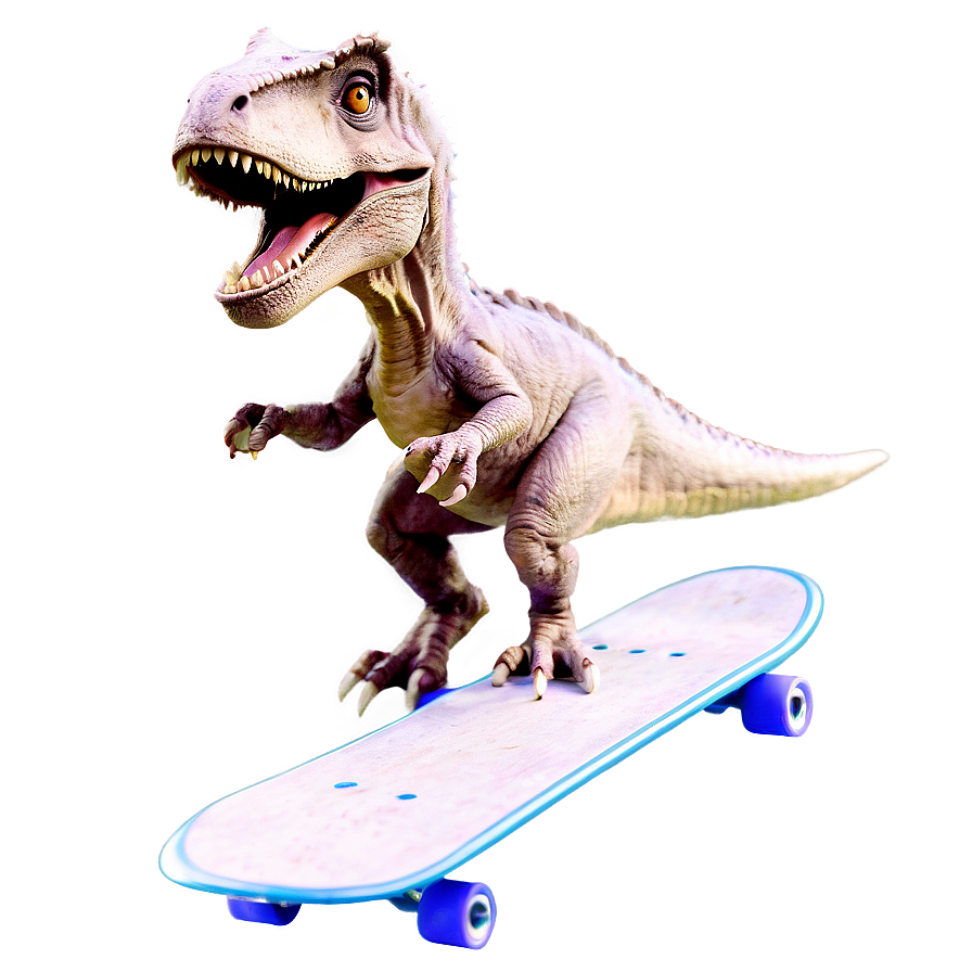 Dino On Skateboard Png 06122024 PNG Image