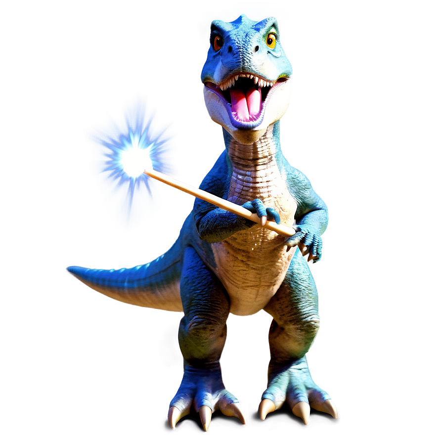 Dino With Magic Wand Png 06122024 PNG Image