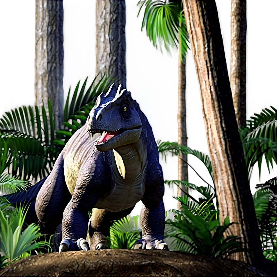 Dinosaur In Forest Png Tho66 PNG Image