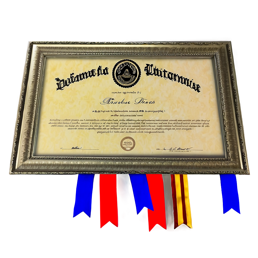 Diploma In Frame Png 19 PNG Image