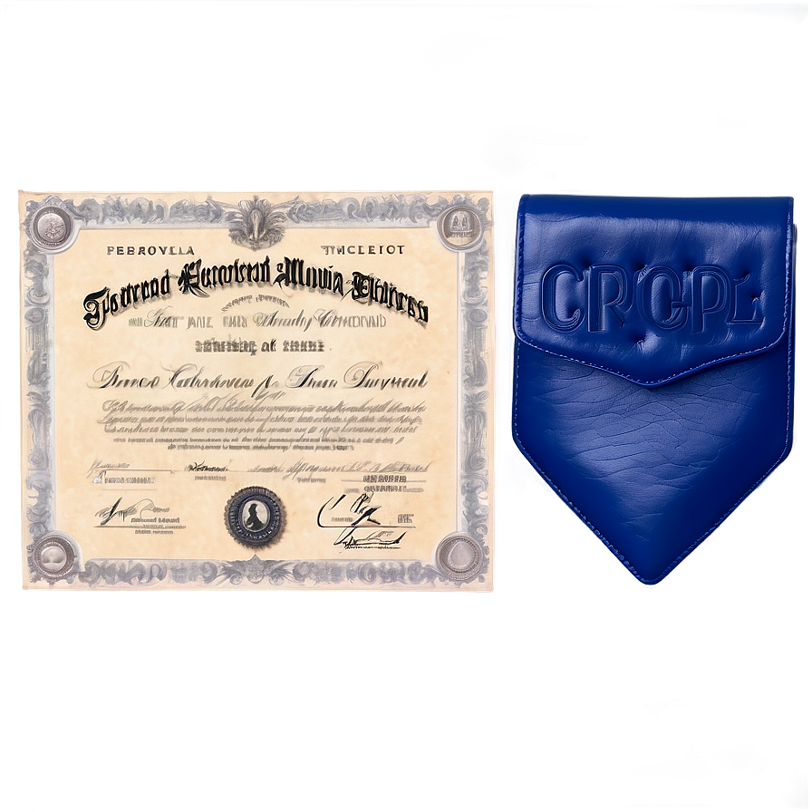 Diploma In Leather Case Png 05252024 PNG Image