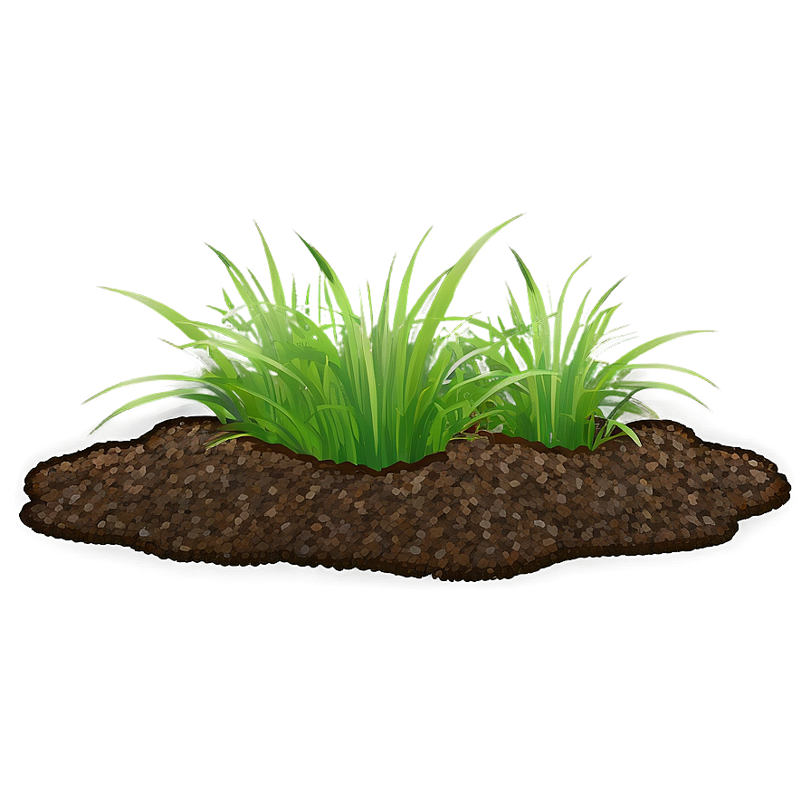 Dirt With Grass Clumps Png Wxs PNG Image