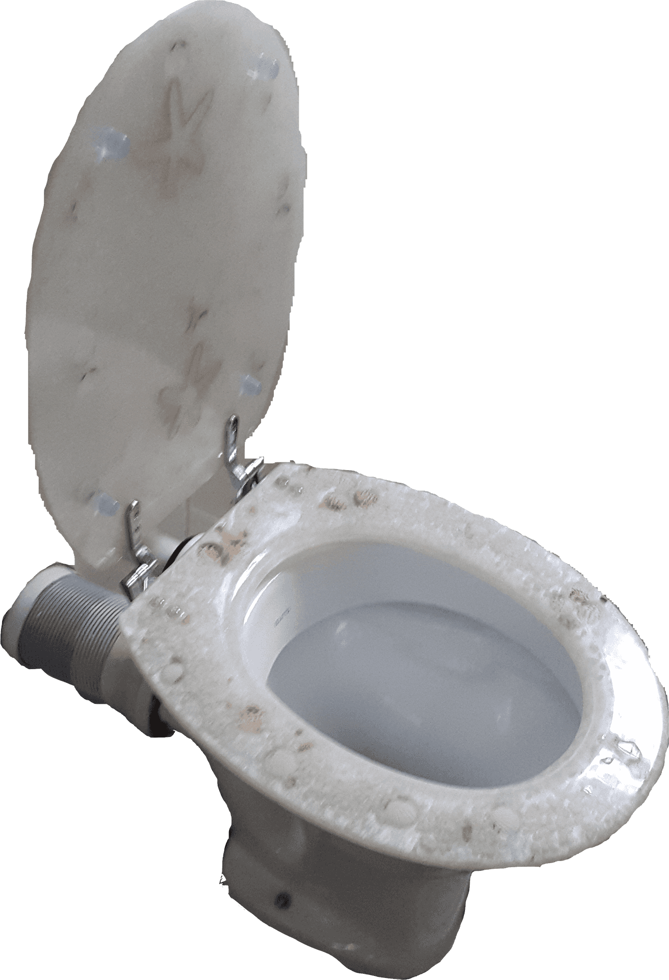 Dirty Toilet Bathroom Hygiene Issue PNG Image