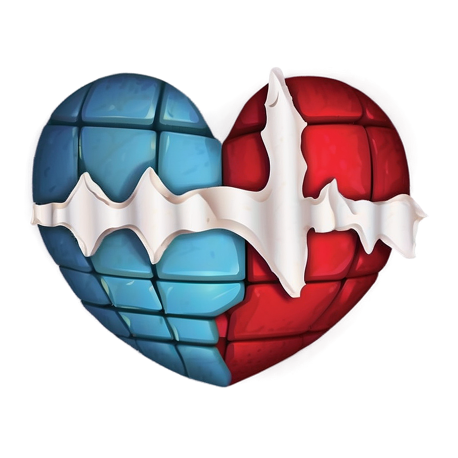 Disappointed Broken Heart Emoji Png Rer PNG Image