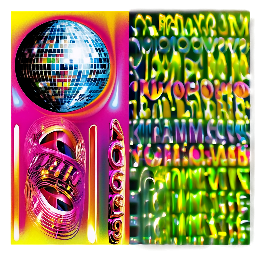 Disco Era Posters Png 06202024 PNG Image