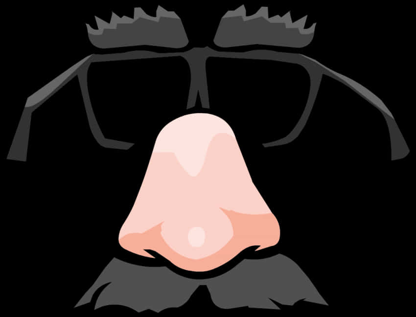 Disguised Nose Glasses Illustration PNG Image