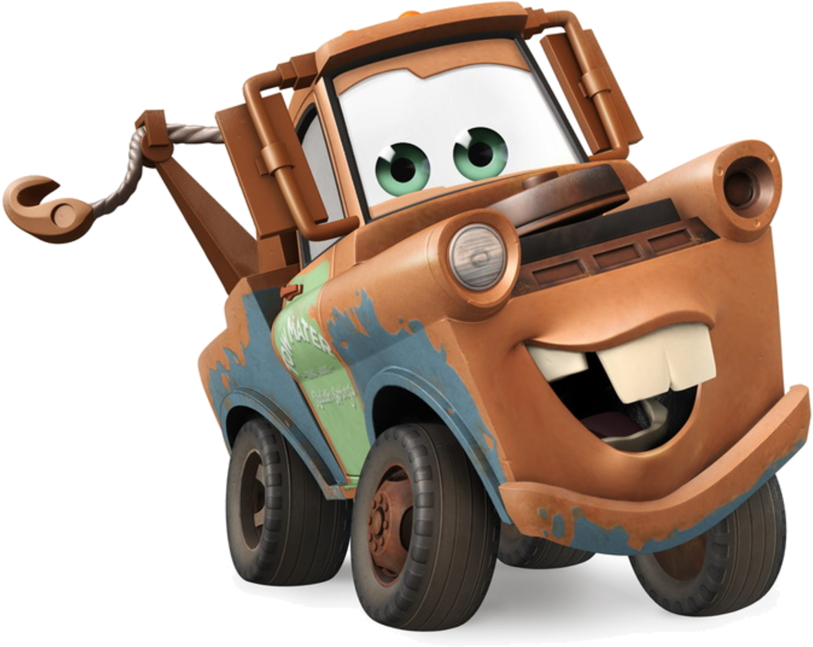 Disney Cars Mater Smiling PNG Image