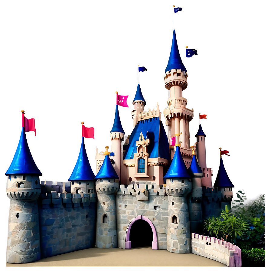 Disney Castle Illustration Png Pjr PNG Image