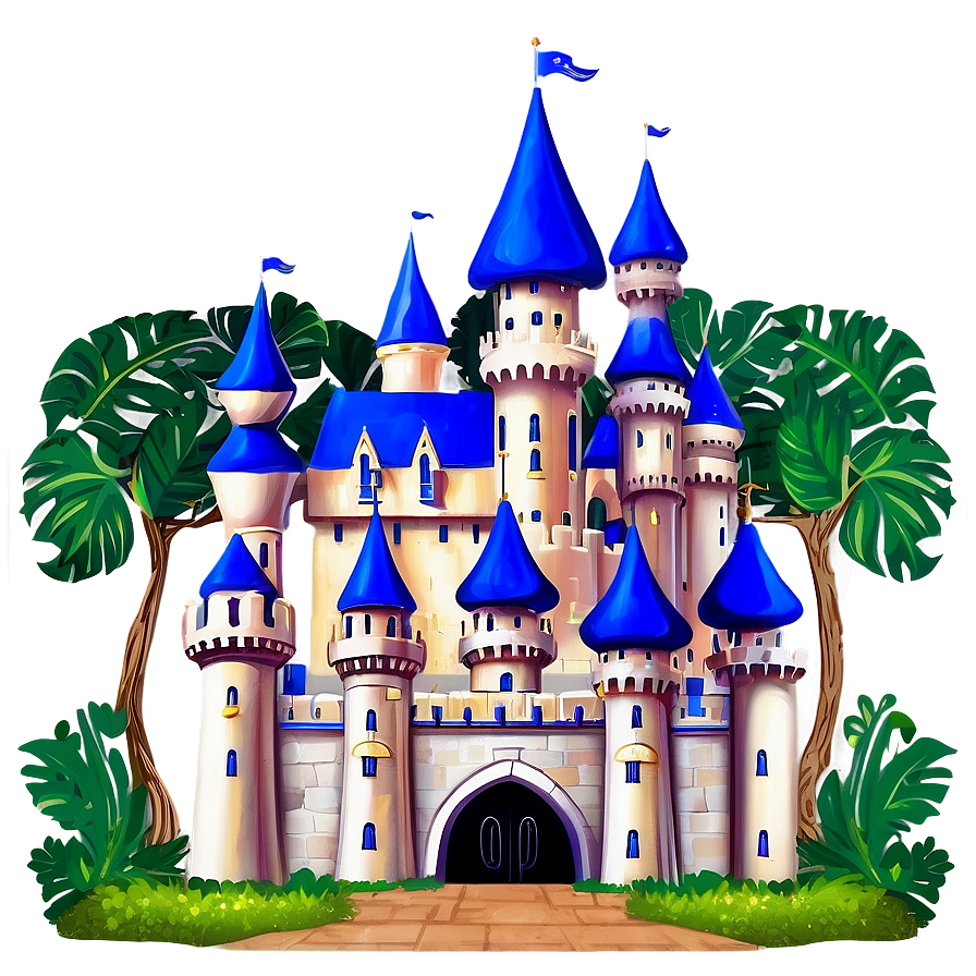 Disney Castle Illustration Png Wox92 PNG Image