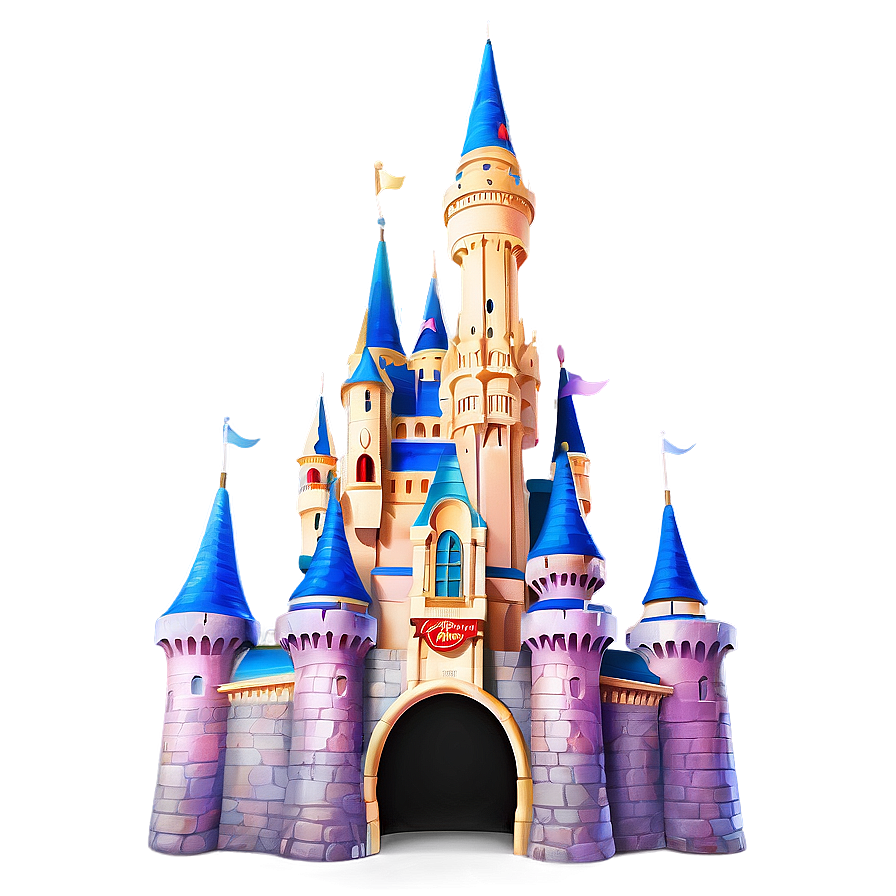 Disney Castle With Mickey Mouse Png Oiw PNG Image