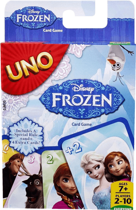 Disney Frozen Uno Card Game Packaging PNG Image