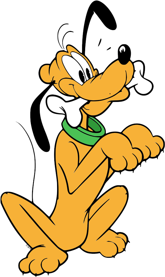 Disney Pluto Sitting Pose PNG Image