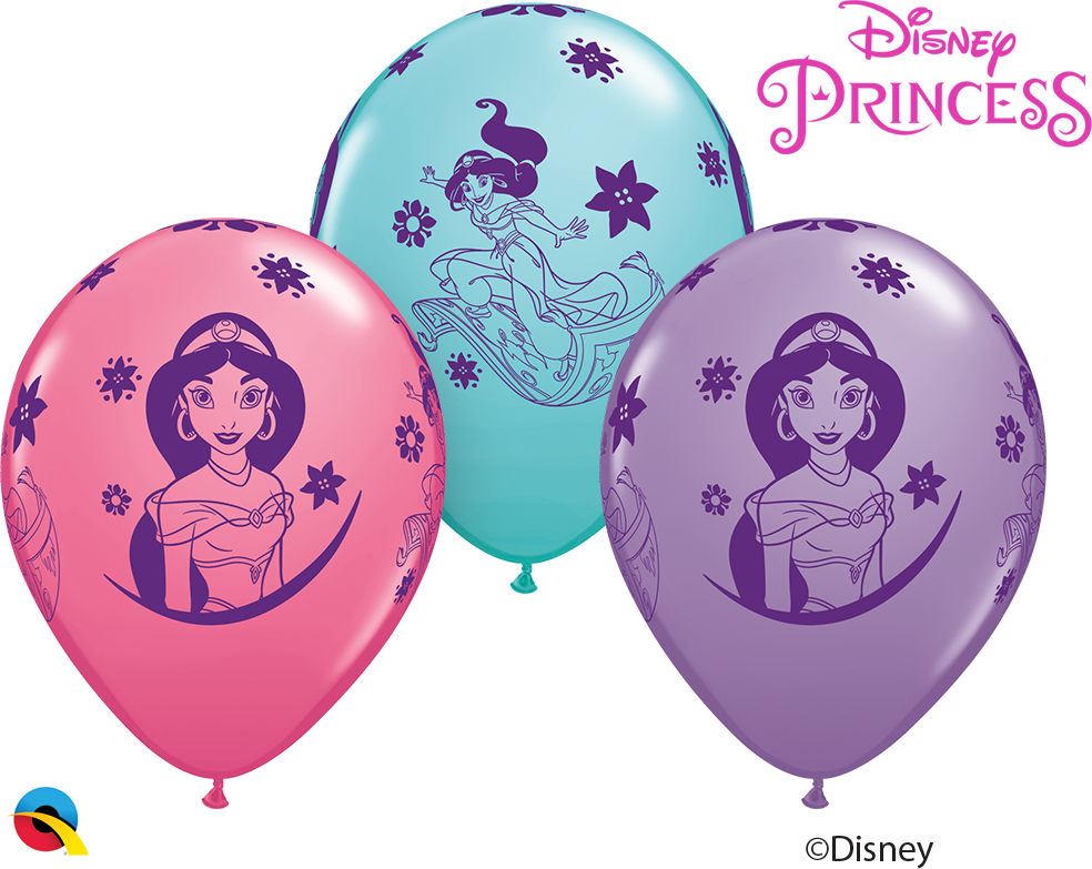 Disney Princess Jasmine Balloons PNG Image