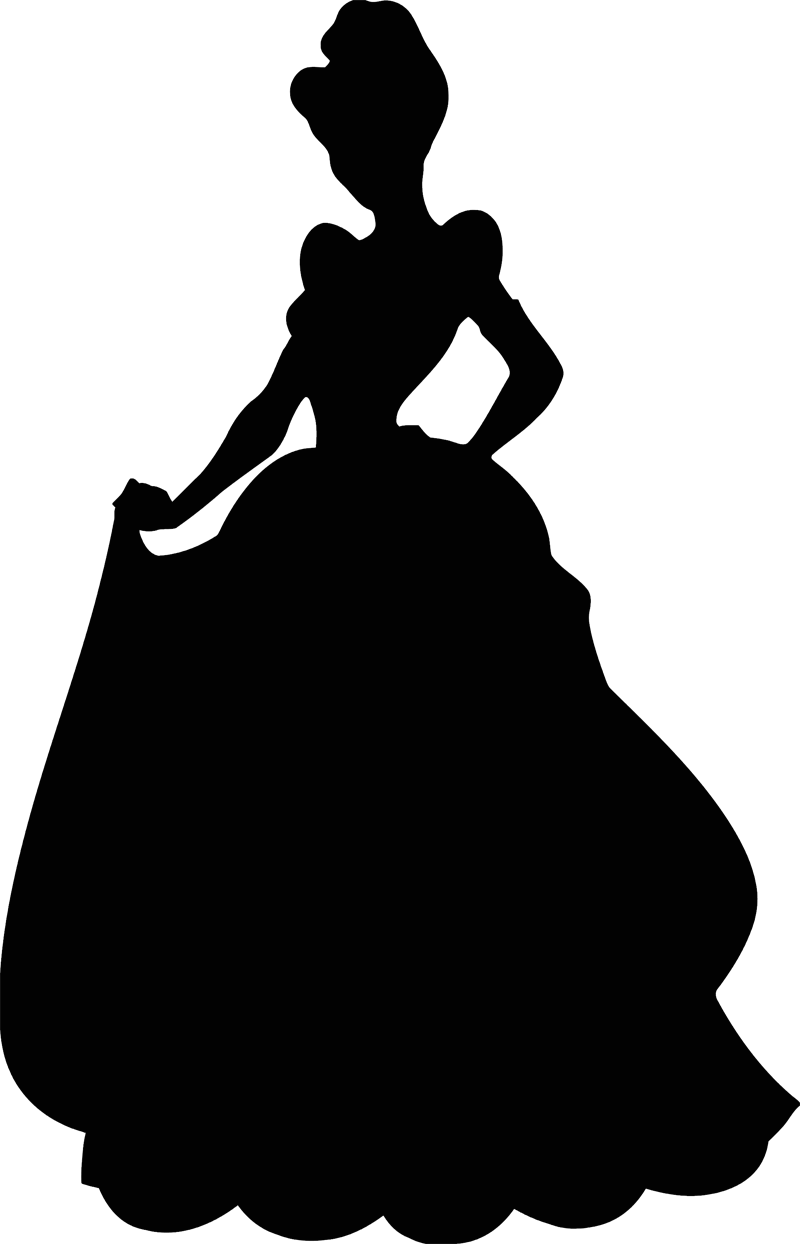 Disney Princess Silhouette PNG Image