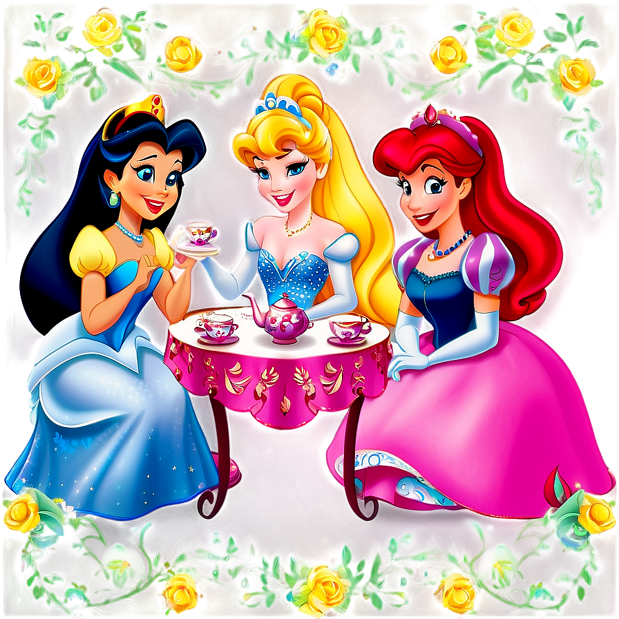 Disney Princess Tea Party Png 93 PNG Image