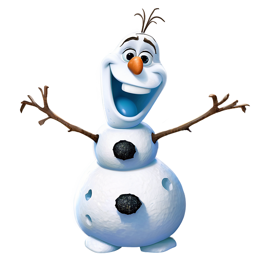 Disney's Olaf Art Png Itn PNG Image