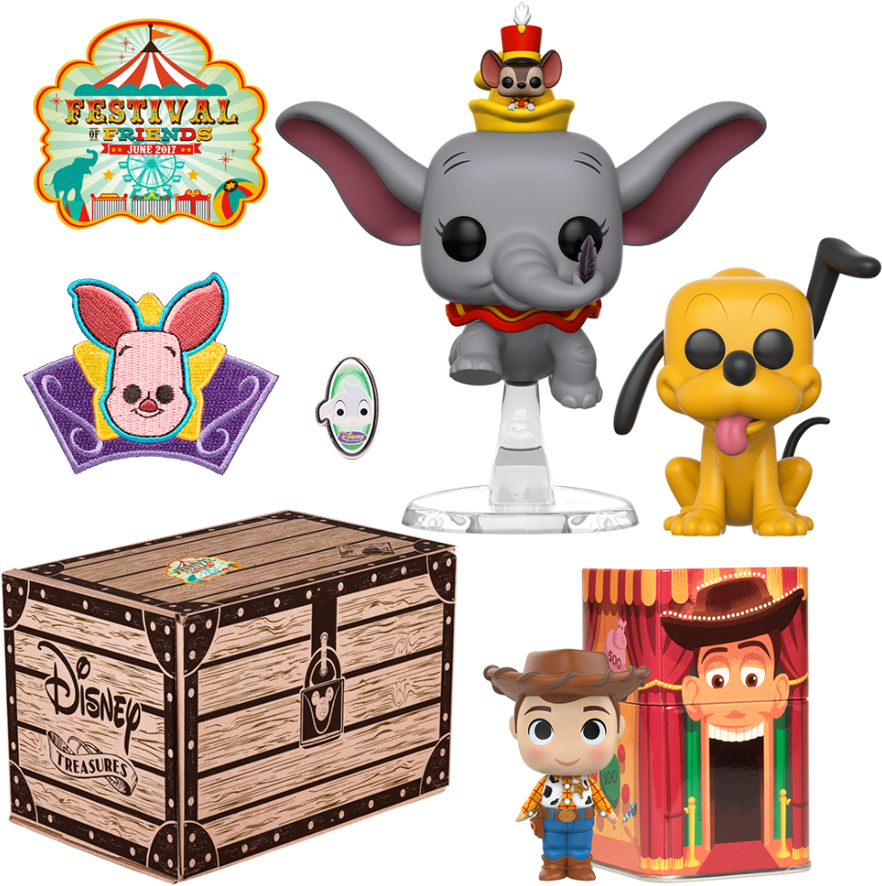 Disney Treasure Box Collectibles June2017 PNG Image