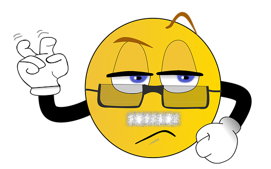 Displeased Yellow Emoji With Mask PNG Image