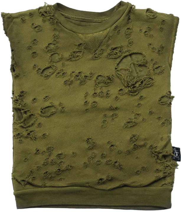 Distressed Green Blouse Texture PNG Image