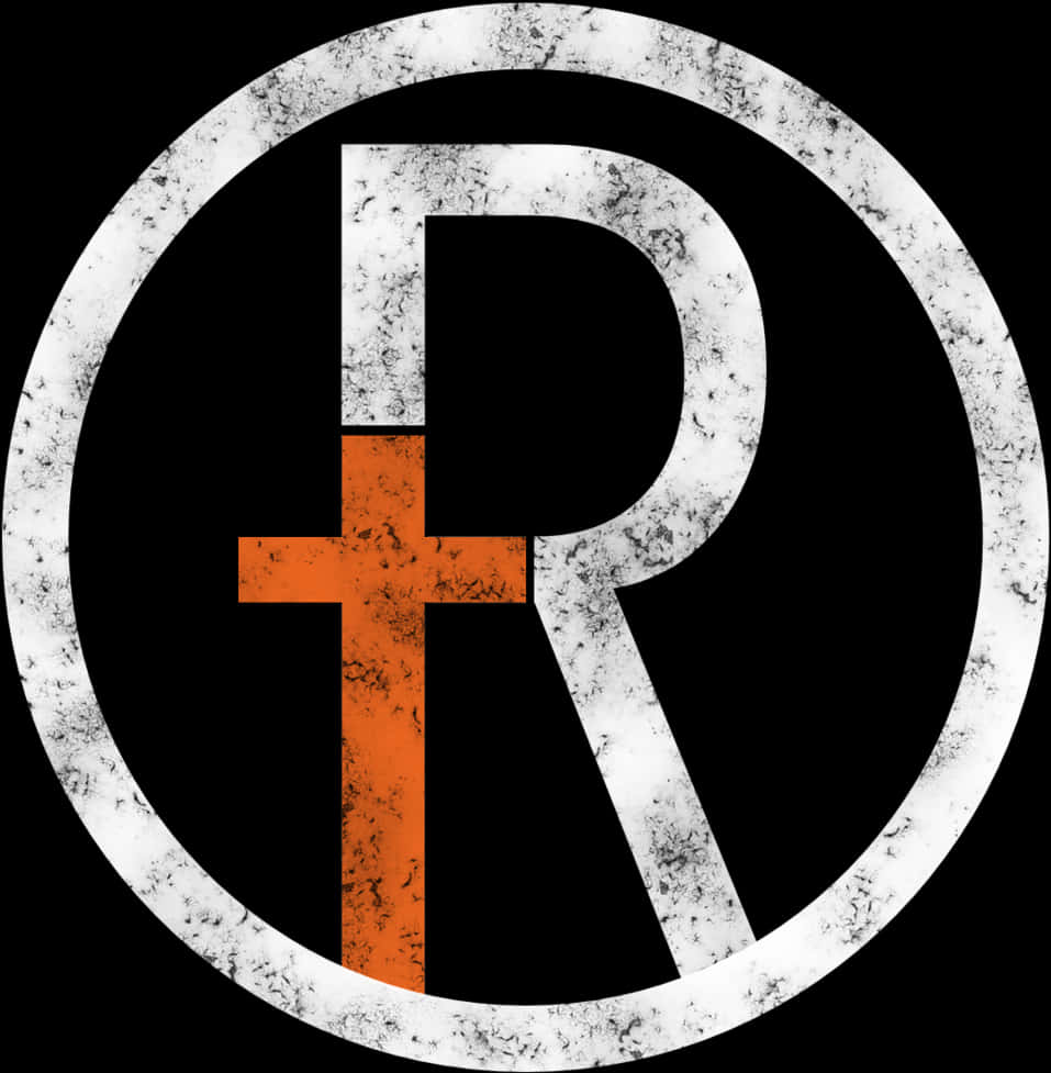 Distressed Registered Trademark Symbol PNG Image