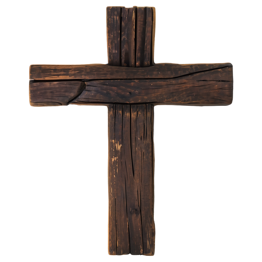 Distressed Wooden Cross Png 05252024 PNG Image