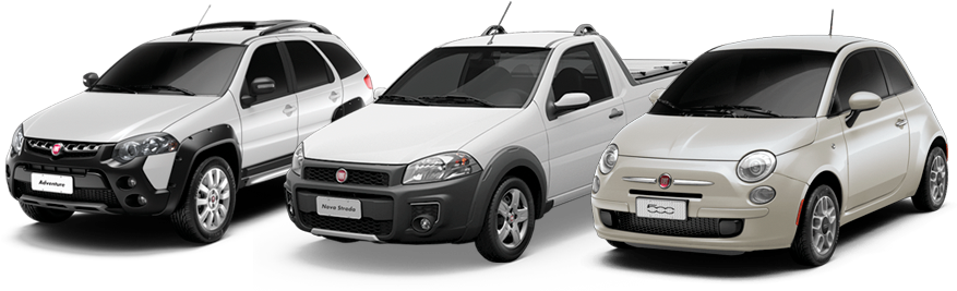 Diverse Fiat Model Lineup PNG Image