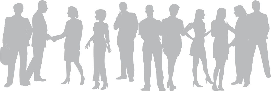 Diverse_ Group_ Silhouettes PNG Image