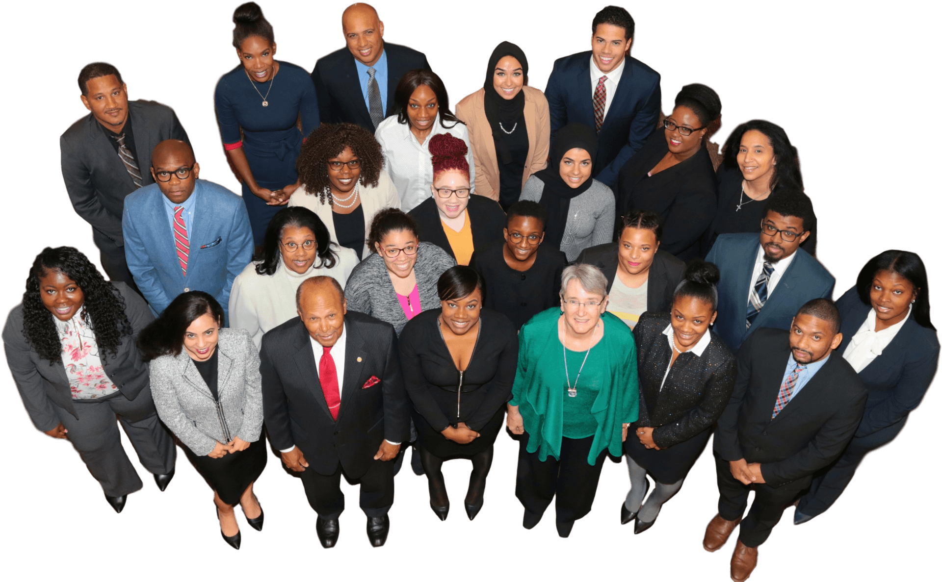 Diverse Professional Group Portrait PNG Image