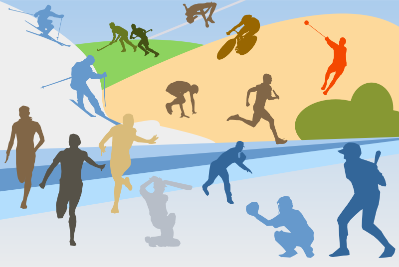 Diverse Sports Collage PNG Image