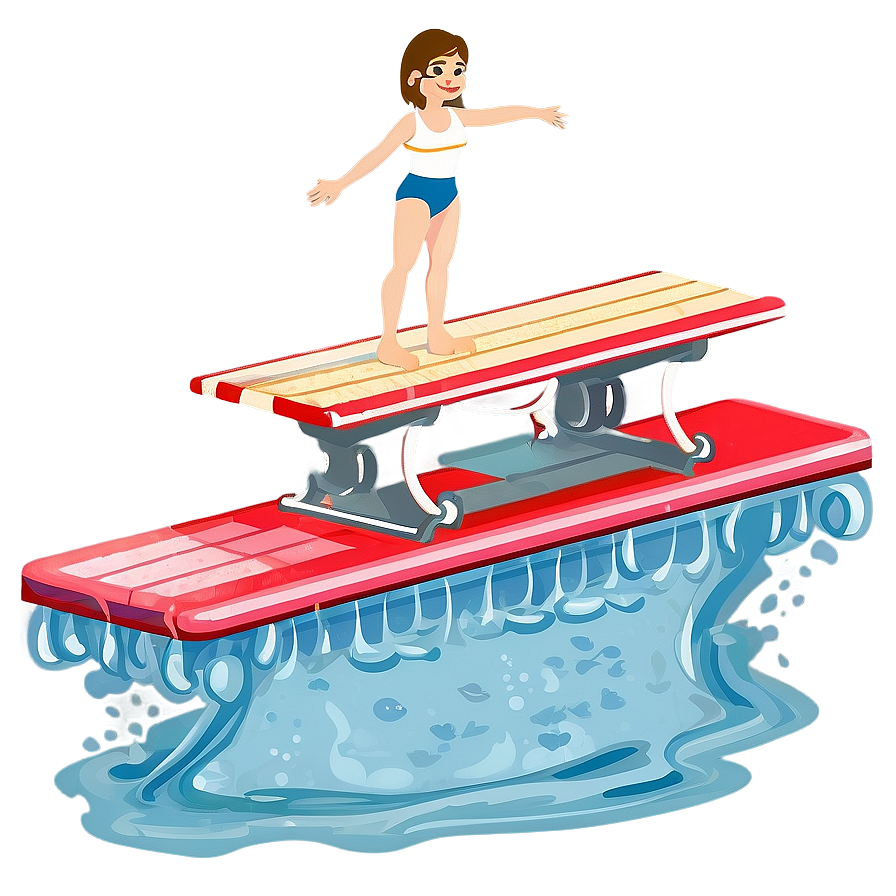 Diving Board Clipart Png Mch43 PNG Image