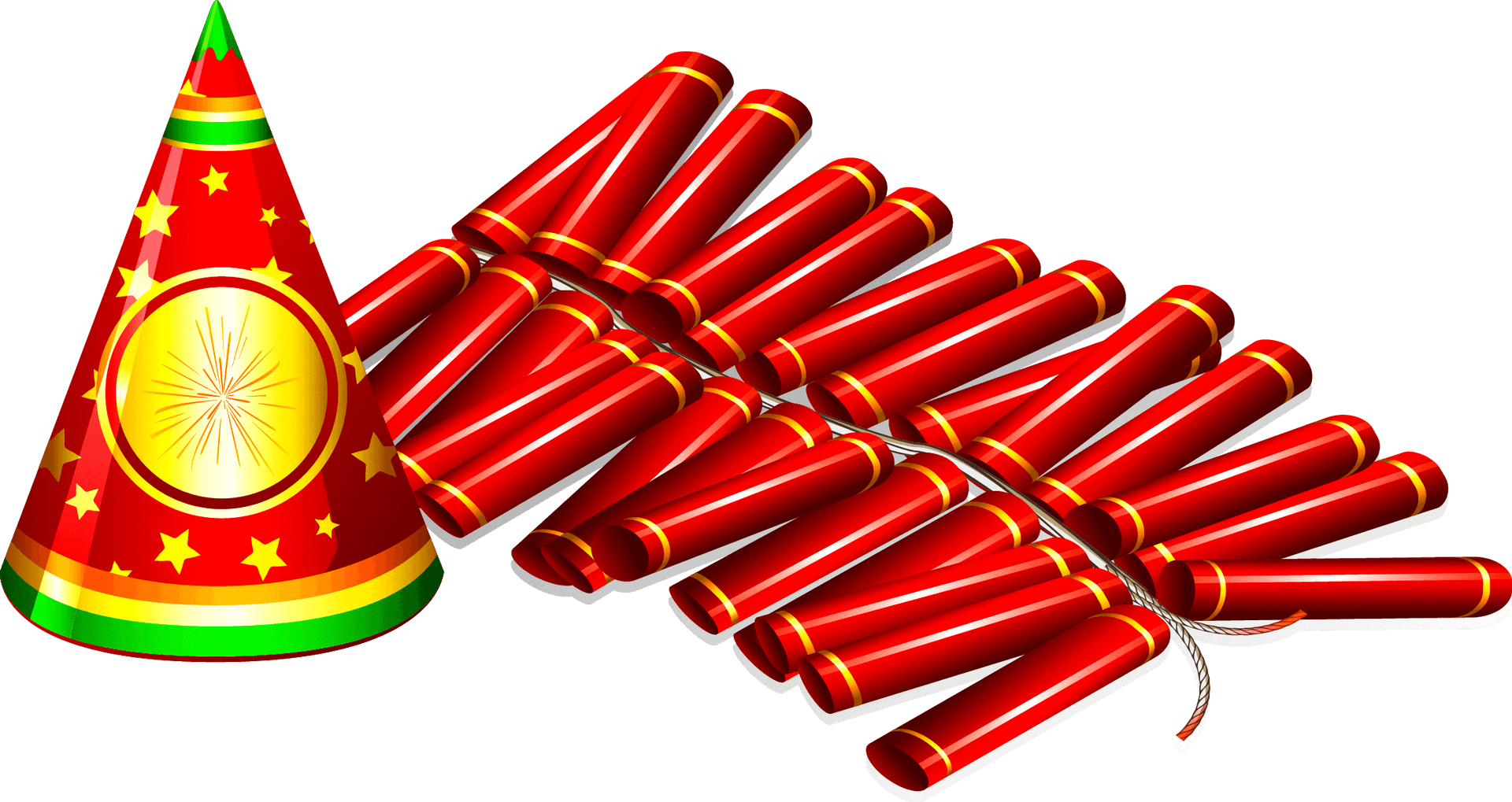 Diwali_ Firecrackers_and_ Cone PNG Image