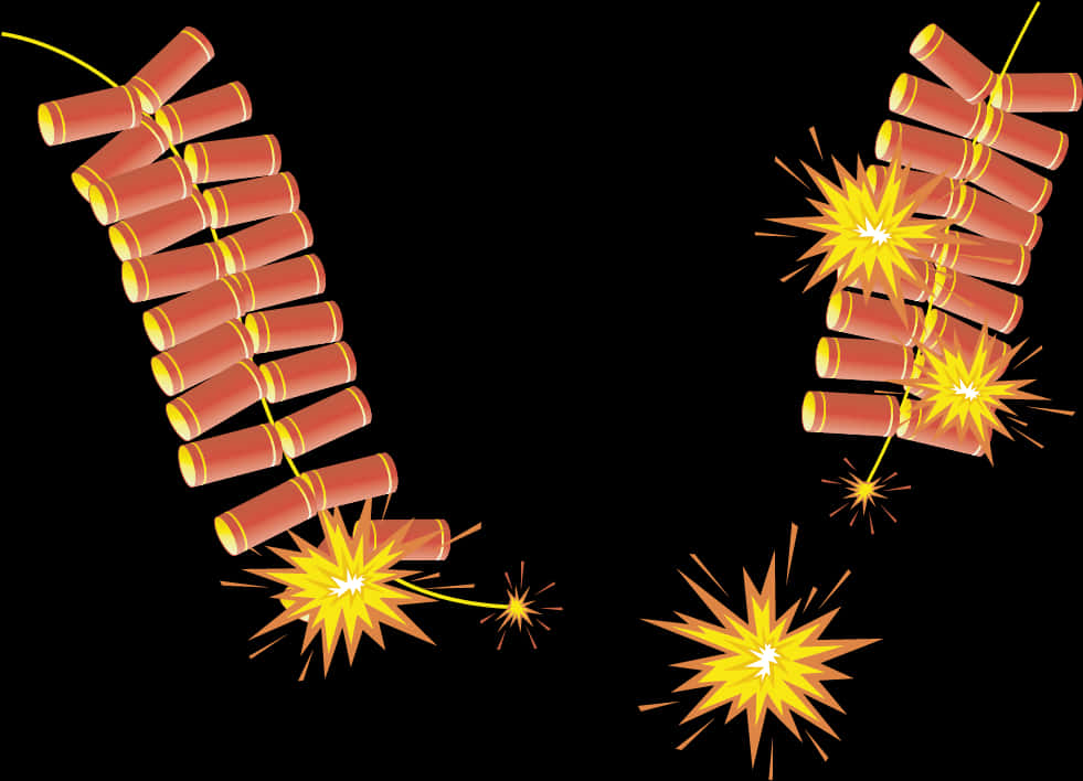 Diwali Firecrackers Illustration PNG Image