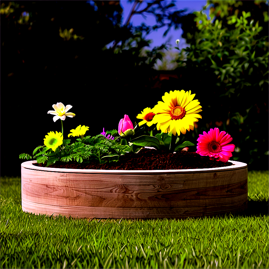 Diy Flower Bed Png Cnx18 PNG Image