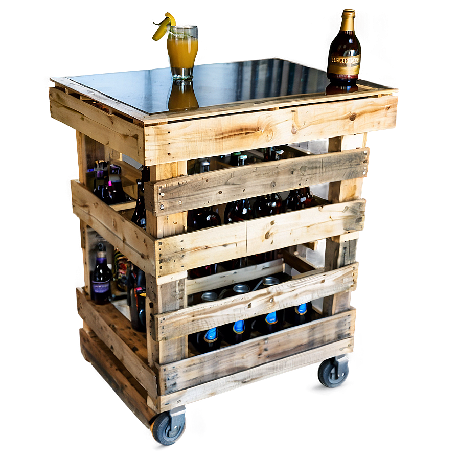 Diy Pallet Bar Table Png 06282024 PNG Image