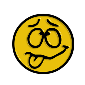 Dizzy Smiley Face Graphic PNG Image