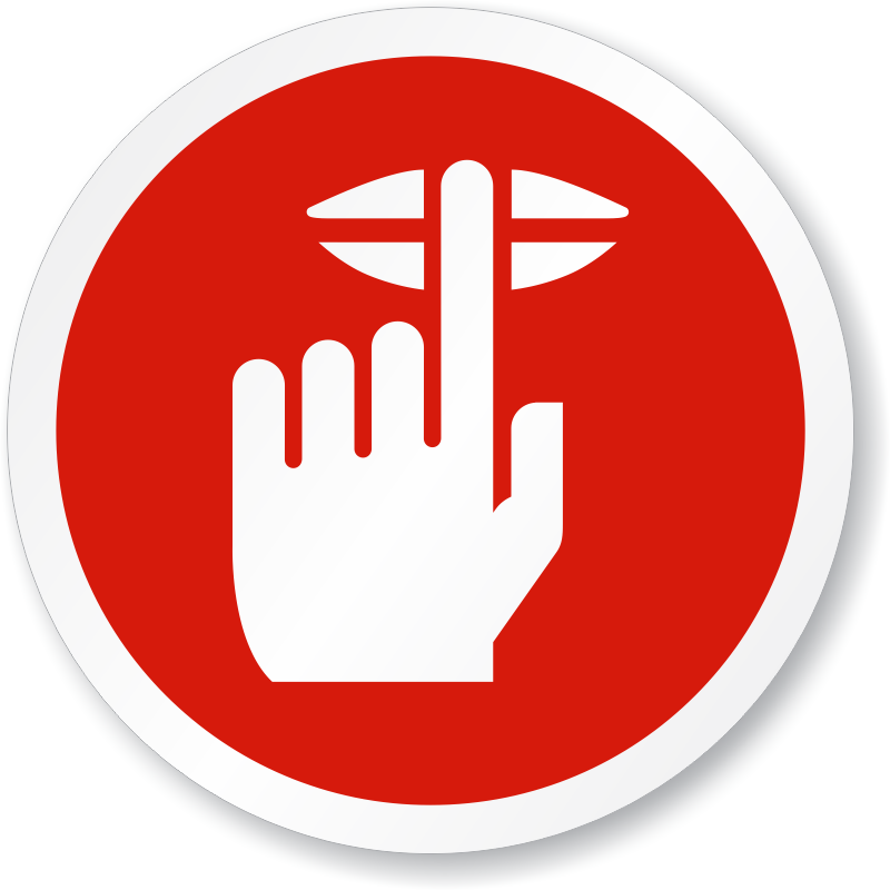 Do Not Touch Sign_ Red Background PNG Image