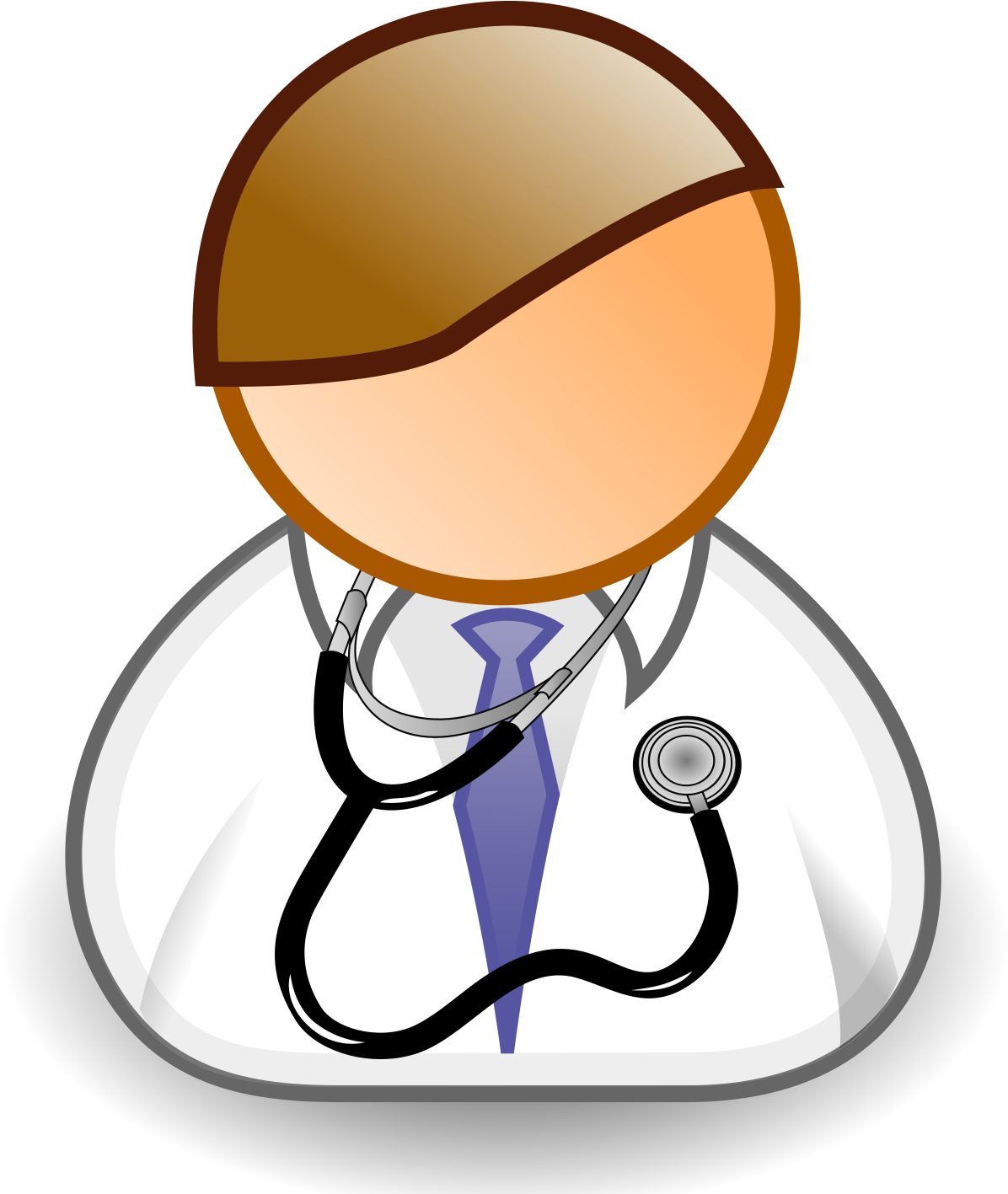 Doctor Clipartwith Stethoscope PNG Image