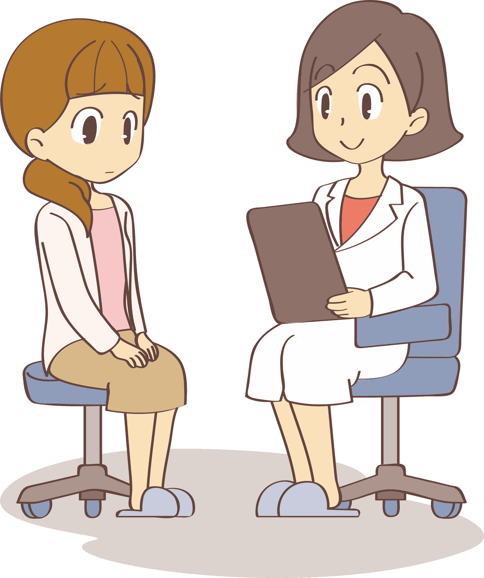 Doctor Consultation Cartoon PNG Image