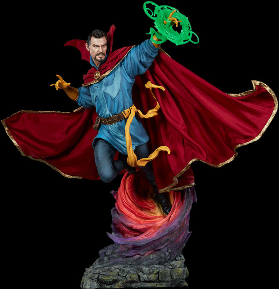 Doctor Strange Magic Casting Statue PNG Image