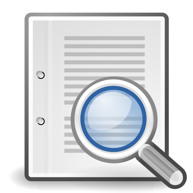 Document Magnifying Glass Icon PNG Image